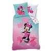 Disney Minnie Mouse Dekbedovertrek, Tropics - 140 x 200 cm + 1 kussensloop 63 x 63 cm - Katoen