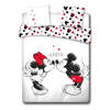 Minnie en Mickey Mouse Dekbedovertrek Love-1-persoons (140 x 200/220 cm)