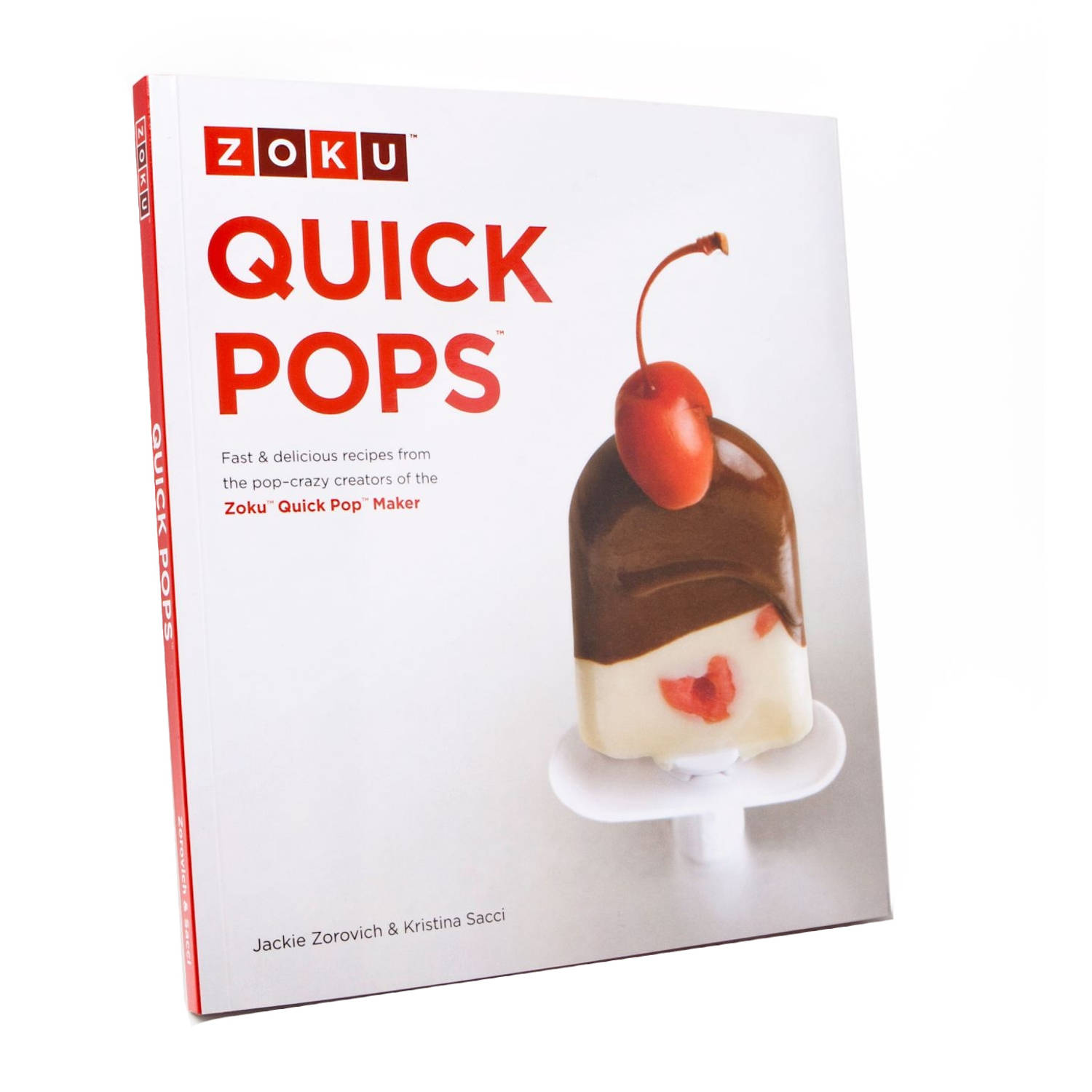 Zoku Receptenboek Quick Pops 21 X 19 Cm Papier Wit/rood