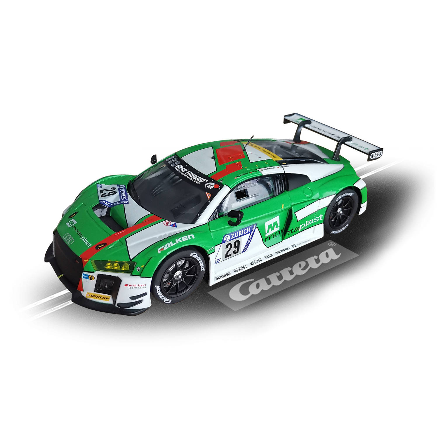 Carrera racebaanauto Digital 132 Audi R8 LMS 1:32 groen