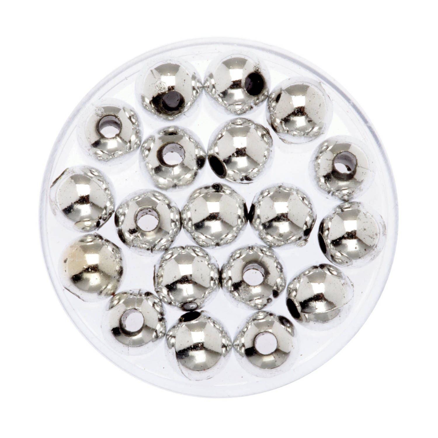 120x Stuks Sieraden Maken Glans Deco Kralen In Het Zilver Van 8 Mm?- Kunststof Reigkralen Voor Armba