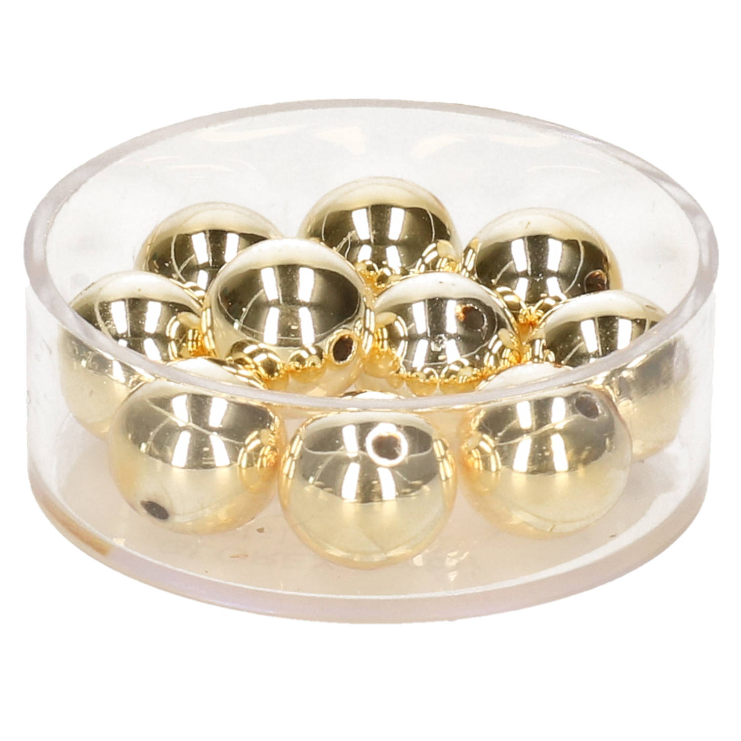 35x Stuks Metallic Sieraden Maken Kralen In Het Goud Van 6 Mm Kunststof Waskralen Voor Armbandje-ket