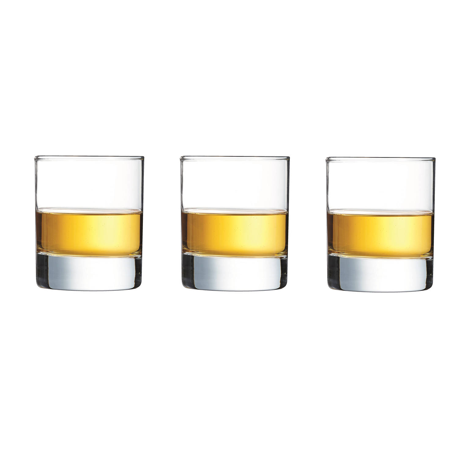 6x Stuks Tumbler Whiskyglazen Transparant 200 Ml Glazen Drinkglas-whiskyglas