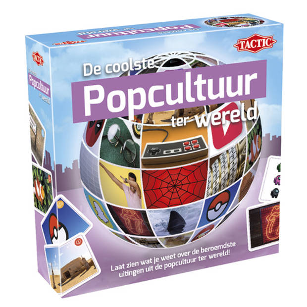 Tactic leerspel Popcultuur junior karton paars 52-delig