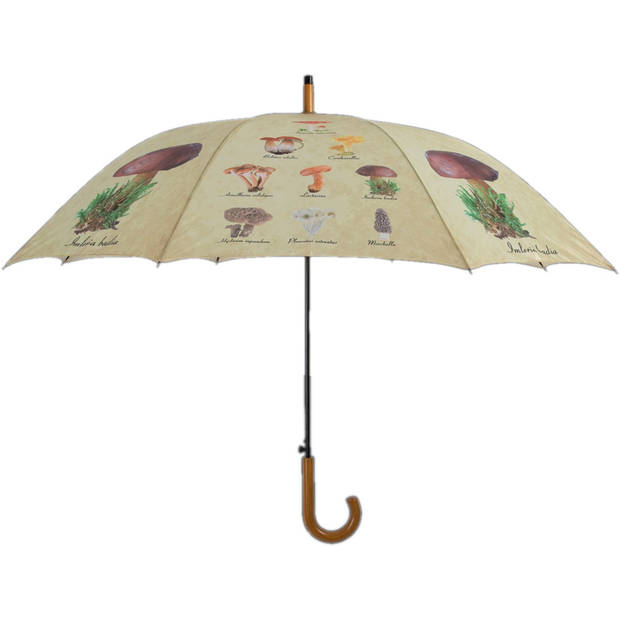 Esschert Design paraplu Paddestoelen 120 cm polyester beige