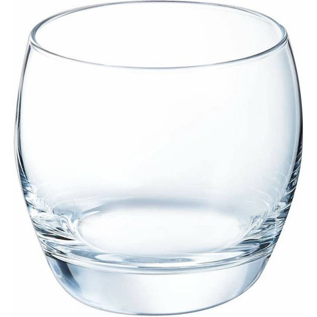 Water/drinkglazen - 6x - Salto serie - transparant - 320 ml - Drinkglazen