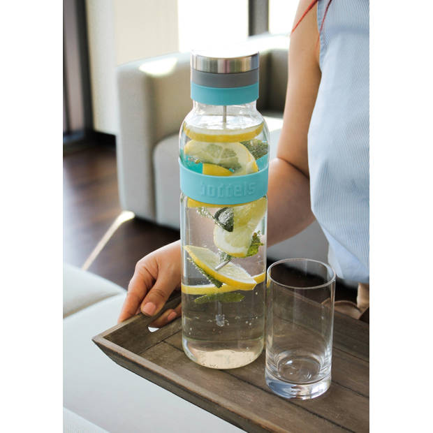 Boddels SUND Waterkaraf met fruit infuser - 1,1 liter - Turquoise