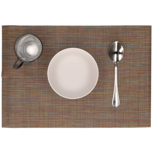 Svenska living Placemats - 6x stuks - polyester - 45 x 30 cm - Placemats