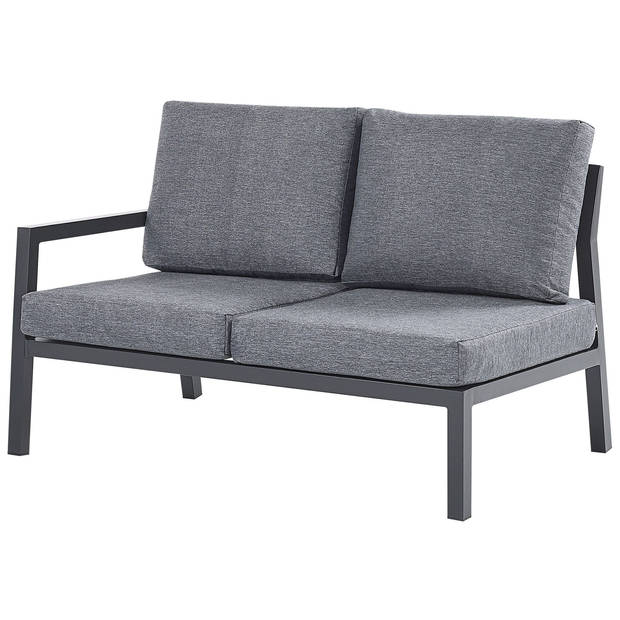 Beliani VIZZINI - Loungeset-Grijs-Aluminium