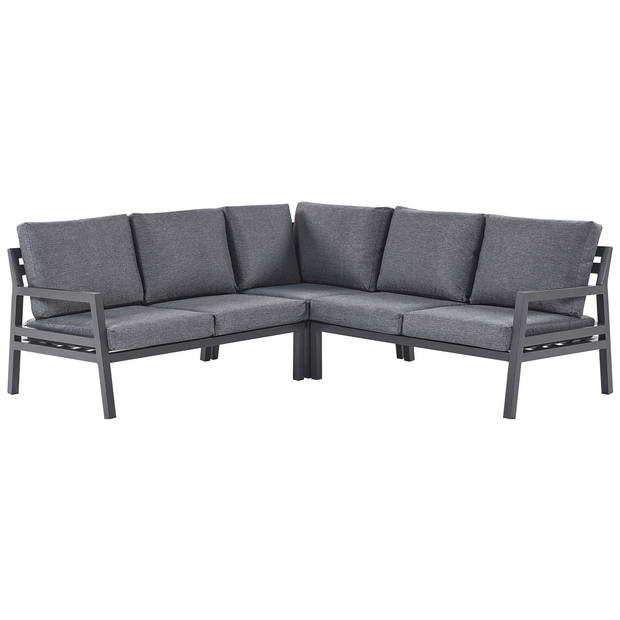 Beliani VIZZINI - Loungeset-Grijs-Aluminium