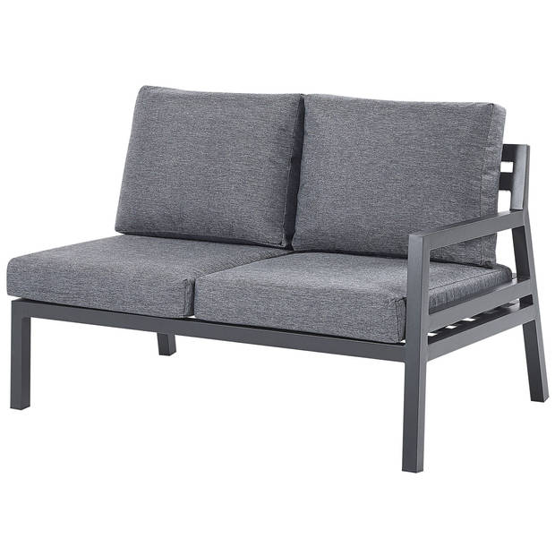 Beliani VIZZINI - Loungeset-Grijs-Aluminium