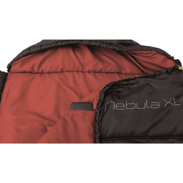 Easy Camp Slaapzak Nebula XL zwart en rood