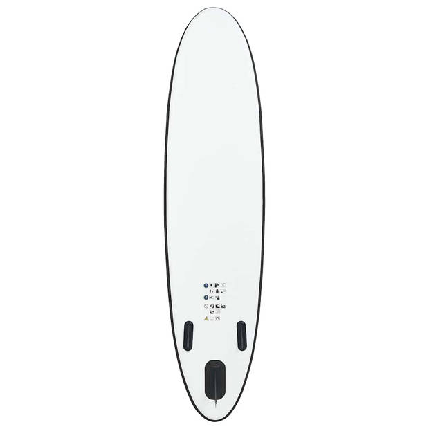 vidaXL Stand Up Paddleboardset opblaasbaar zwart en wit