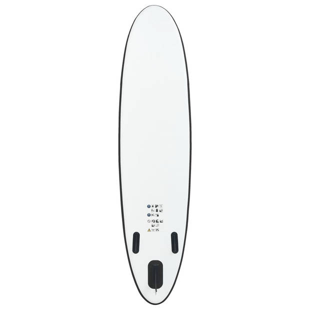 vidaXL Stand-up paddleboard opblaasbaar zwart en wit