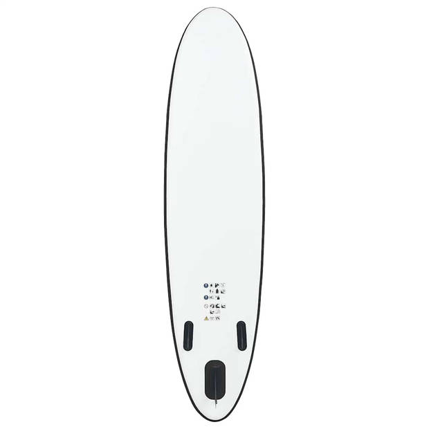 vidaXL Stand-up paddleboard opblaasbaar zwart en wit