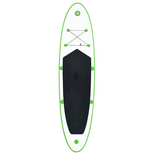 vidaXL Stand-up paddleboard opblaasbaar groen en wit