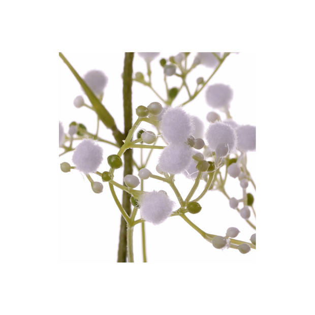 2x stuks kunstbloemen Gipskruid/Gypsophila takken wit 66 cm - Kunstbloemen