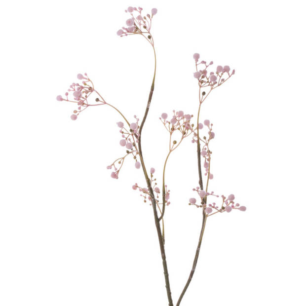 Kunstbloemen Gipskruid/Gypsophila takken roze 66 cm - Kunstbloemen