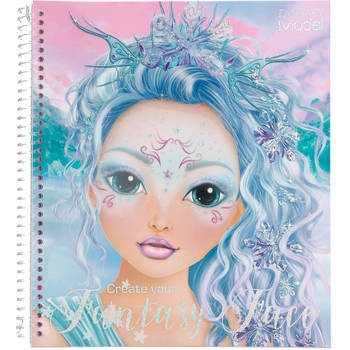 TOPModel kleurboek Fantasy Face meisjes 24 cm papier blauw