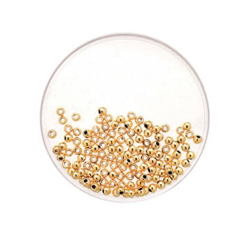 10x stuks metallic sieraden maken kralen in het goud van 10 mm - Hobbykralen