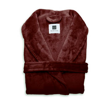 Zo Home Flanel Fleece Badjas Cara - mahogany red - XL