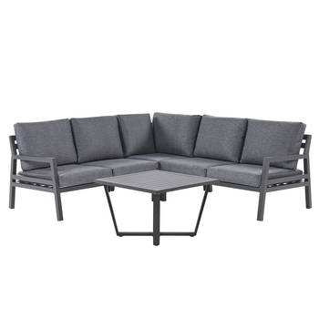 Beliani VIZZINI - Loungeset-Grijs-Aluminium