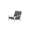 Garden Impressions Lincoln lounge fauteuil - mat wit/ moss green