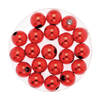 120x stuks sieraden maken glans deco kralen in het rood van 10 mm - Hobbykralen