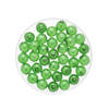 50x stuks sieraden maken Boheemse glaskralen in het transparant groen van 6 mm - Hobbykralen
