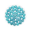 50x stuks sieraden maken Boheemse glaskralen in het transparant turquoise van 6 mm - Hobbykralen