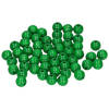 52x stuks grasgroene houten kralen 10 mm - Hobbykralen