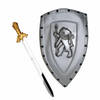 Ridders verkleed wapens set - schild met zwaard van 64 cm - Verkleedattributen