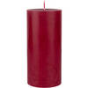 Bordeaux rood cilinder kaarsen /stompkaarsen 15 x 7 cm 50 branduren - Stompkaarsen