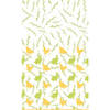Paasdecoratie konijnen en hanen tafelkleed/tafellaken 138 x 220 cm groen en geel print - Feesttafelkleden