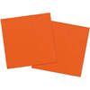 20x stuks servetten van papier oranje 33 x 33 cm - Feestservetten