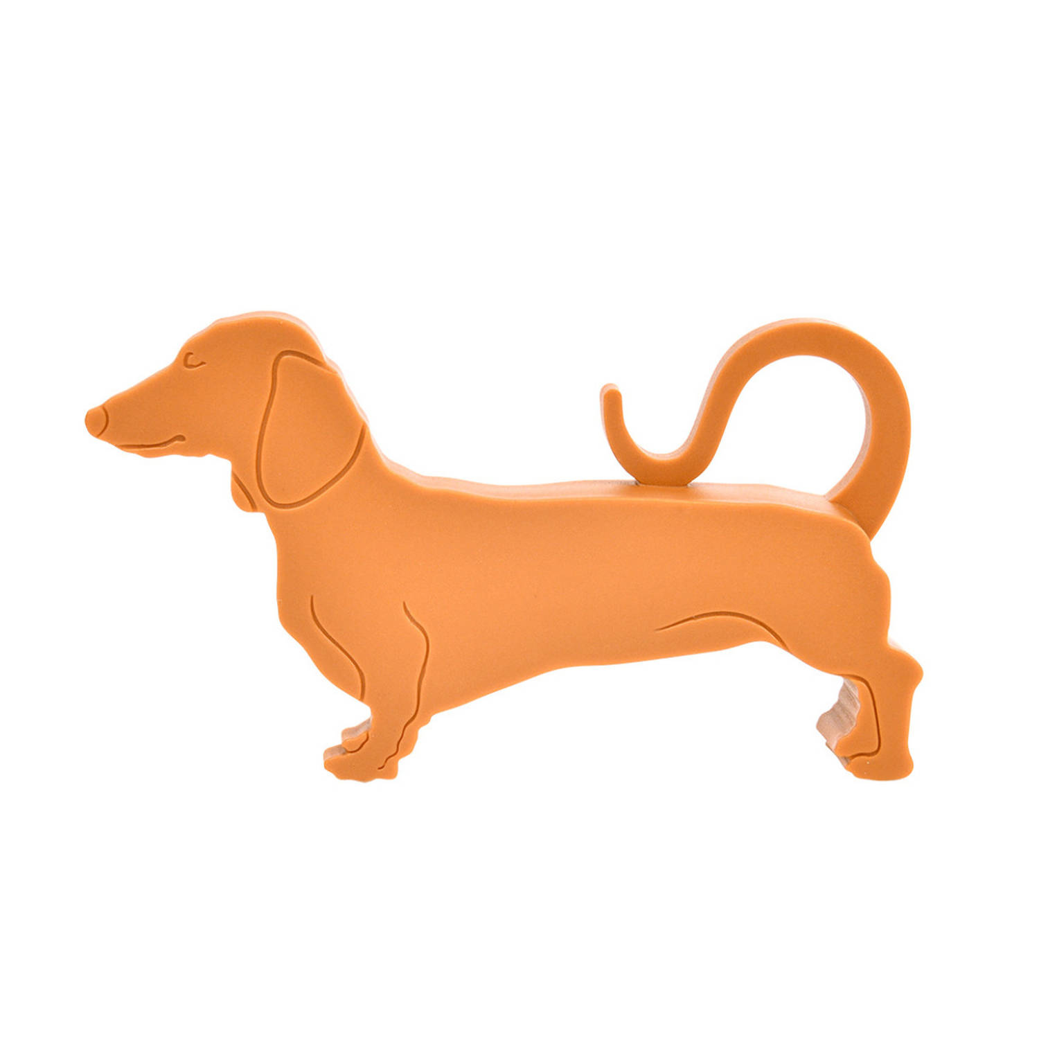 Esschert Design deurstopper hond 8,7 x 15 cm oranje