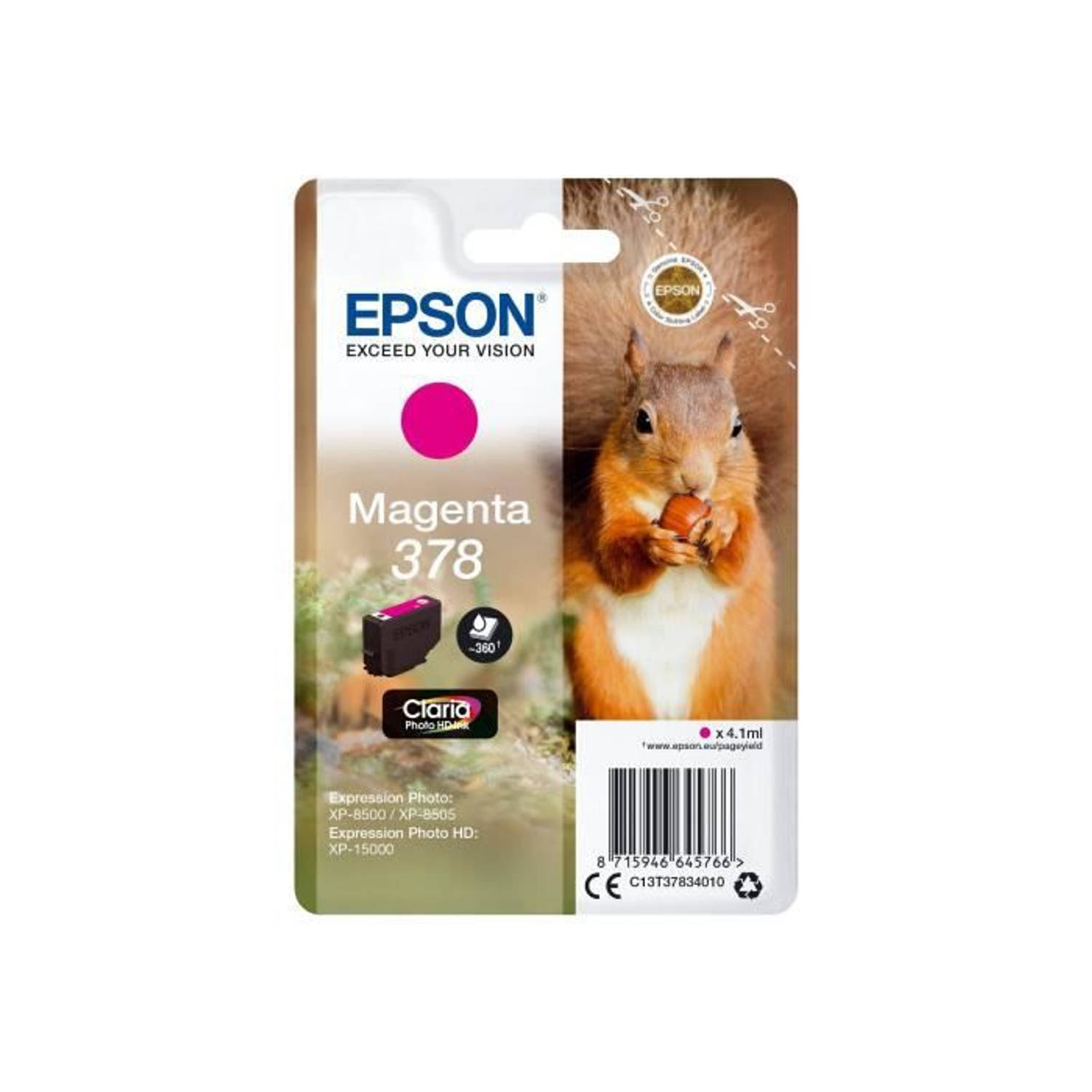 EPSON 378 originele inktcartridge - 4,1 ml - magenta