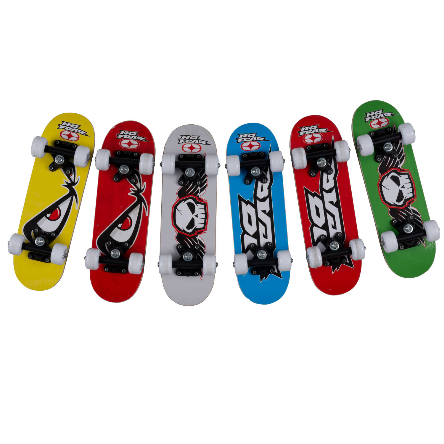 Voorzieningen knecht Ultieme No Fear Skateboard - 43,2 x 12,7 cm - Junior - Hout - 6 Varianten | Blokker