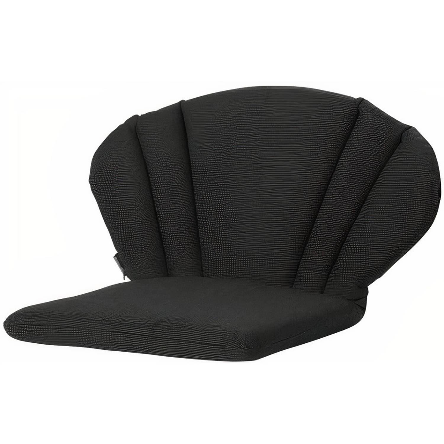 Strikt uitzetten stortbui Madison stoelkussen Elegance Rib 91 x 70 cm dralon zwart | Blokker