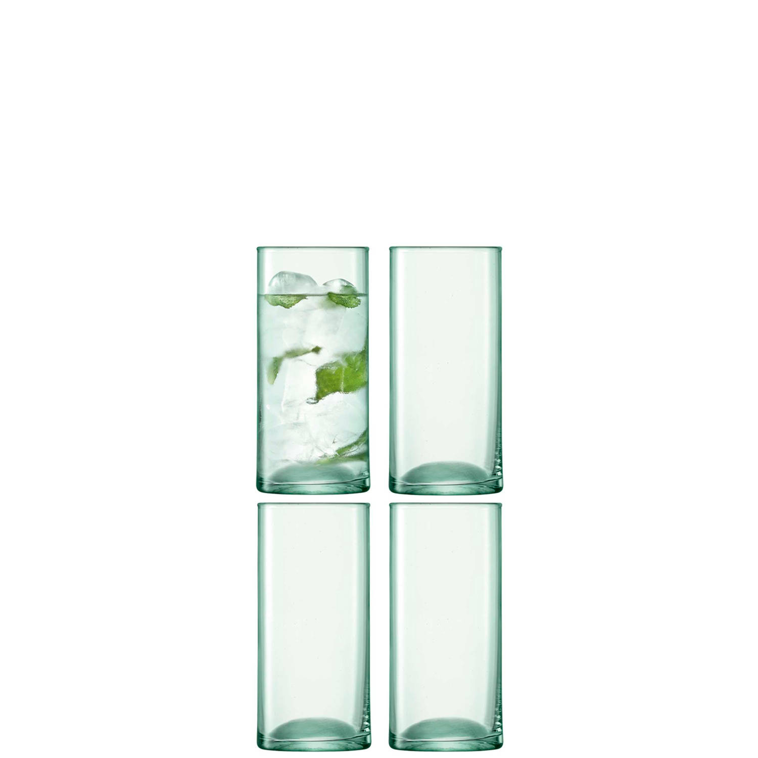 L.s.a. Glazenset Canopy 350 Ml Glas Transparant 4 Stuks