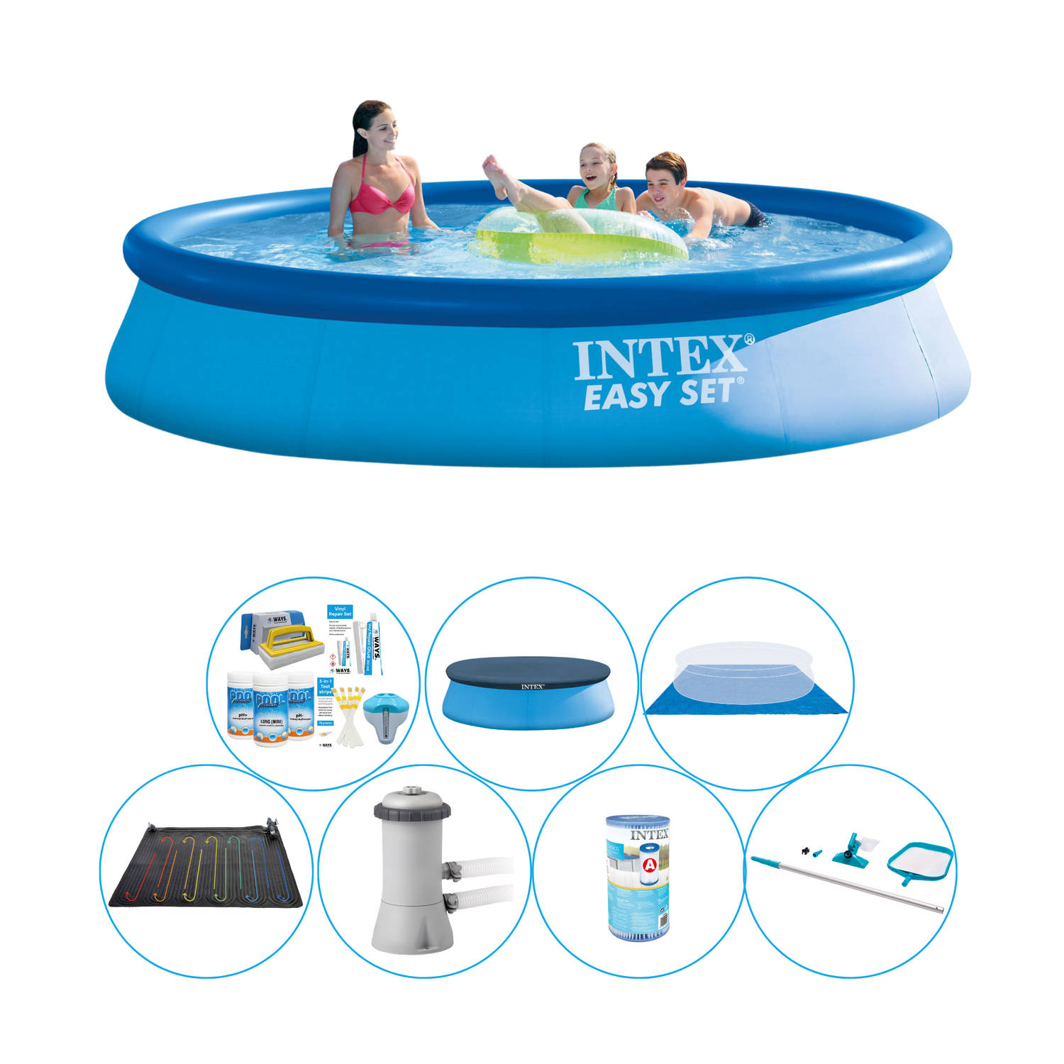 Zwembad Set - Intex Easy Set Rond 396x84 cm