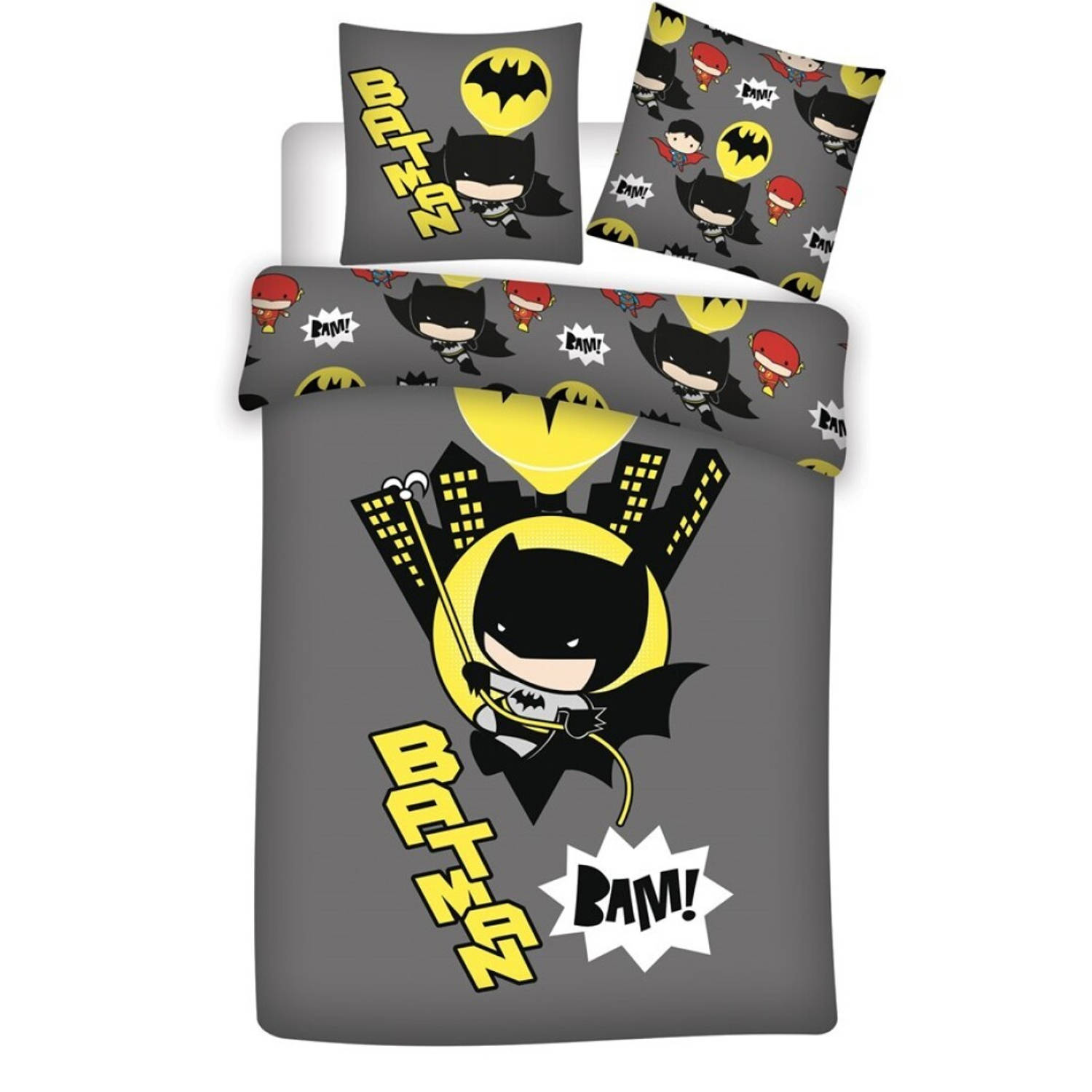 Batman Dekbedovertrek Bam! Eenpersoons 140 X 200 Cm Polyester