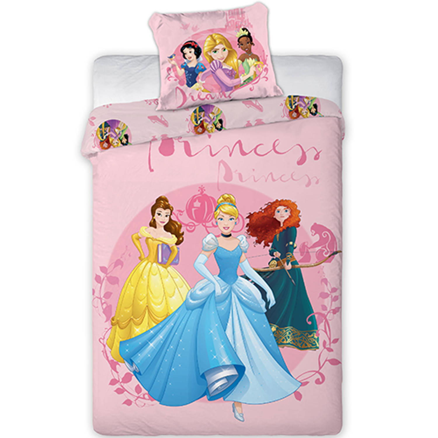 Disney Princess Dekbedovertrek Dreams - Eenpersoons - 140 X 200 Cm - Katoen
