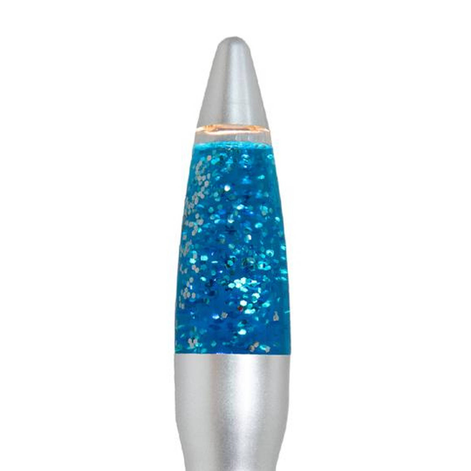 Fisura nachtlamp glitter 5 x 20 cm aluminium blauw Blokker