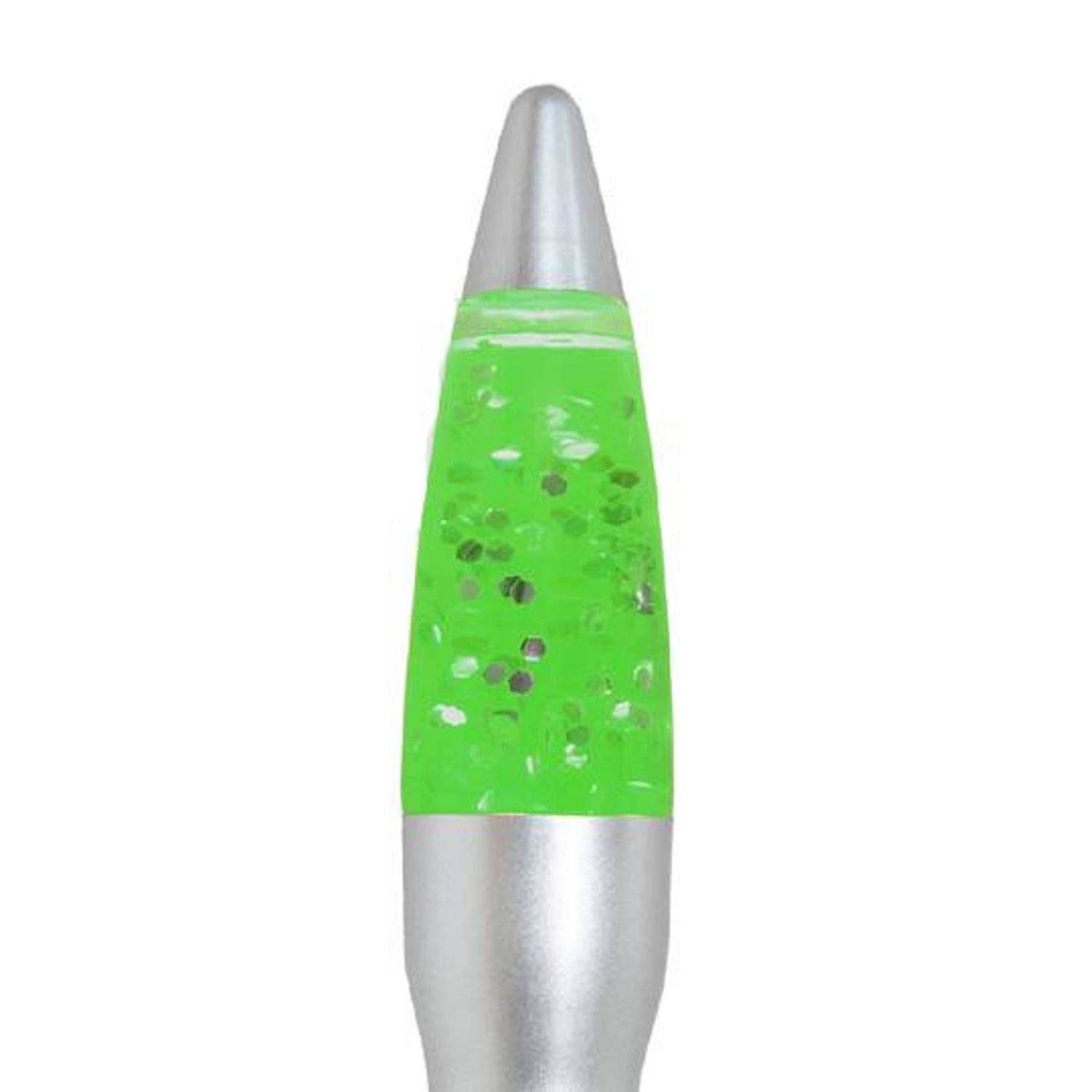 Fisura nachtlamp glitter 5 x 20 cm aluminium groen Blokker