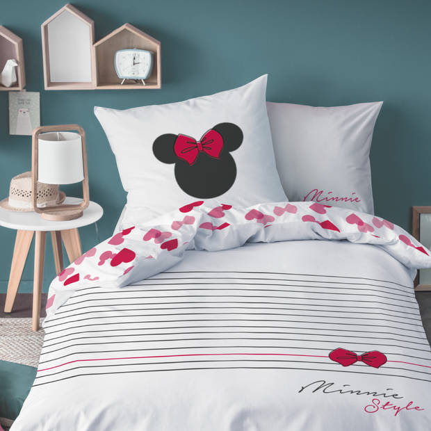 Disney Minnie Mouse Dekbedovertrek Style - Eenpersoons - 140 x 200 cm - Katoen