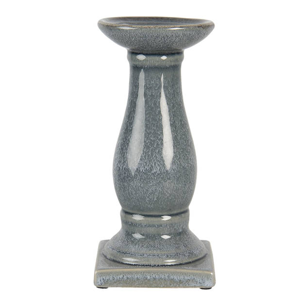 Clayre & Eef Grijze Kandelaar Ø 12*25 cm 6CE1261M