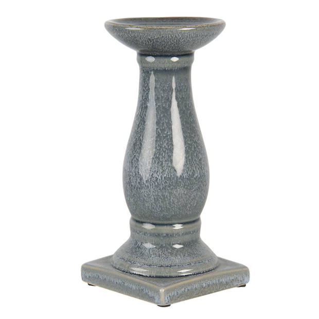 Clayre & Eef Grijze Kandelaar Ø 12*25 cm 6CE1261M