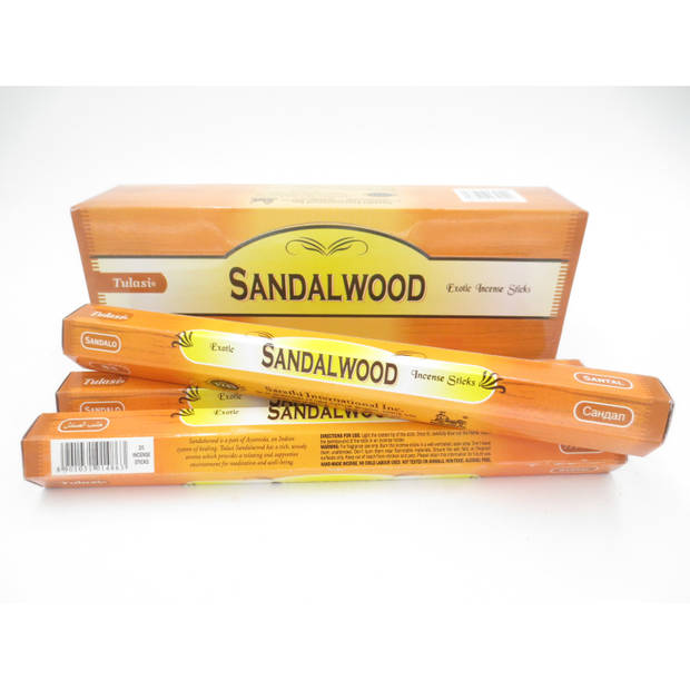Wierook stokjes sandalwood/sandelhout 20 stuks - Wierookstokjes