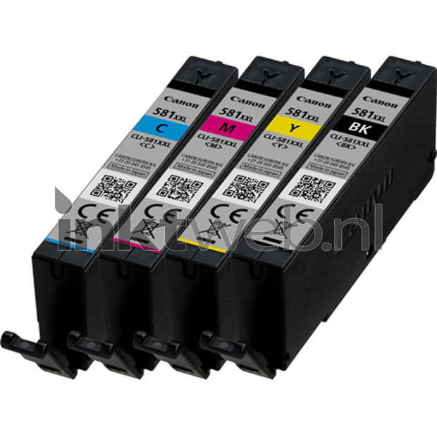 Canon CLI-581XXL 4-pack zwart en kleur cartridge